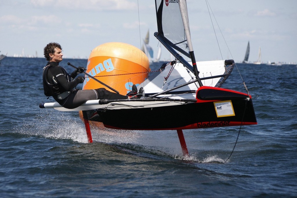 Foiling Int Moths are one of the International classes competing at Kieler Woche © Herman Hell Kiel Week 2009