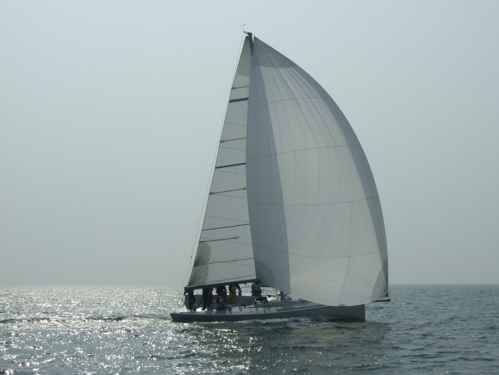 Bakewell-White 36-Downwind abeam shows her ample sail area. photo copyright Bakewell-White Yacht Design www.bakewell-white.com/ taken at  and featuring the  class
