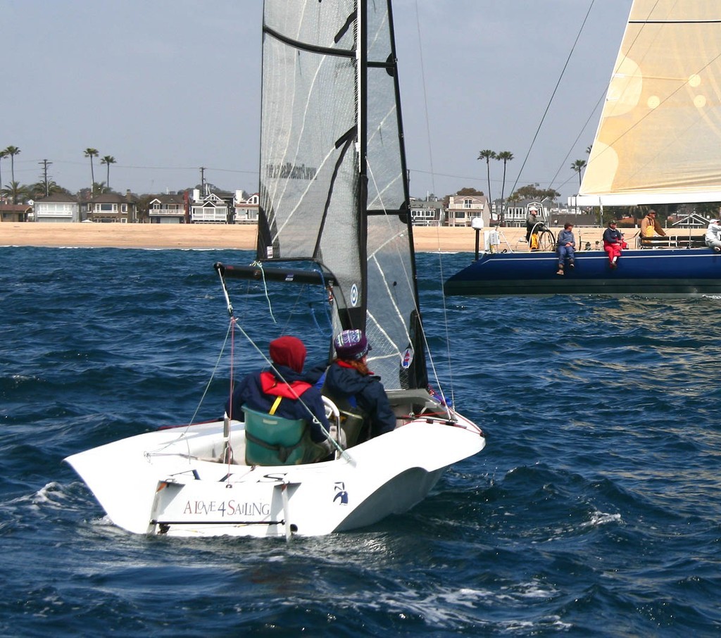 Balboa YC's U.S. Paralympian Nick Scandone had his SKUD out for the start Saturday. photo copyright Rich Roberts http://www.UnderTheSunPhotos.com taken at  and featuring the  class