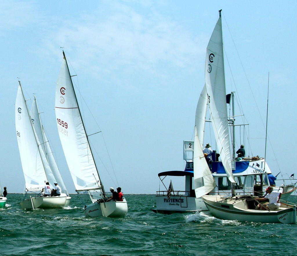 Charging to the start line  - Cal 20 Class Championship  © Rich Roberts http://www.UnderTheSunPhotos.com