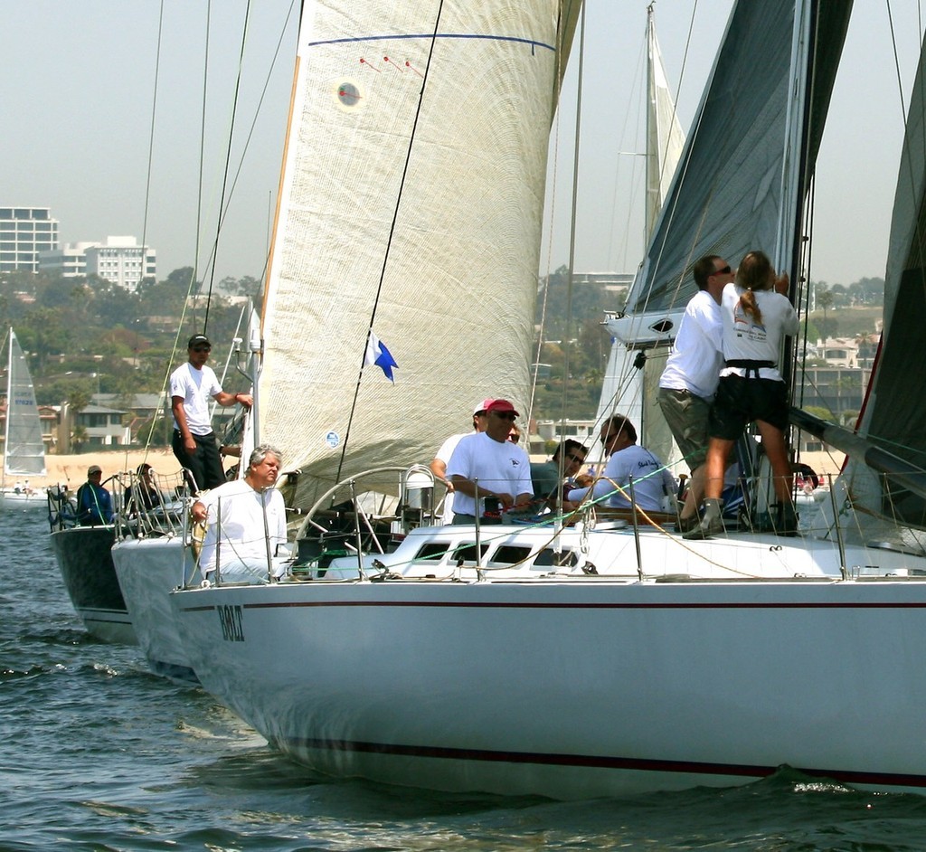 Bolt hoisted its spinnaker as it started - Newport Ocean Sailing Association’s 61st race to Ensenada  © Rich Roberts http://www.UnderTheSunPhotos.com
