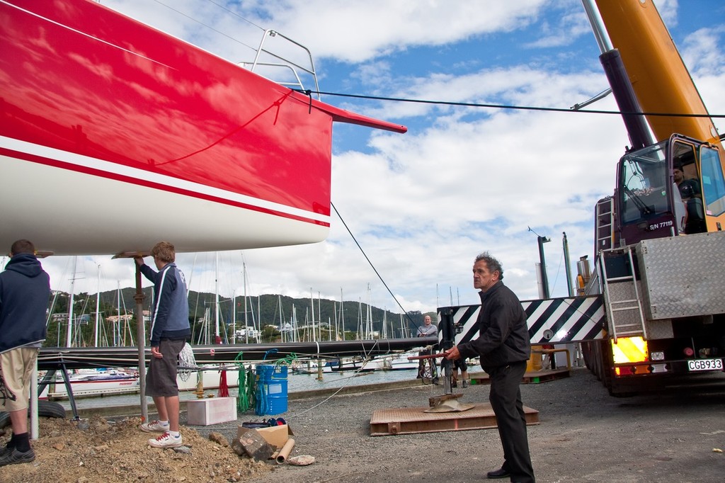 Local kaumatua Takaria Smith performs a karakia before the launch - Launch of Haspa Hamburg © Adrian Rumney