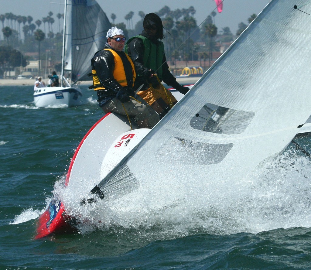 An Open 5.70 was a handful - Acura presents Ullman Sails Long Beach Race Week / Day 2 © Rich Roberts http://www.UnderTheSunPhotos.com