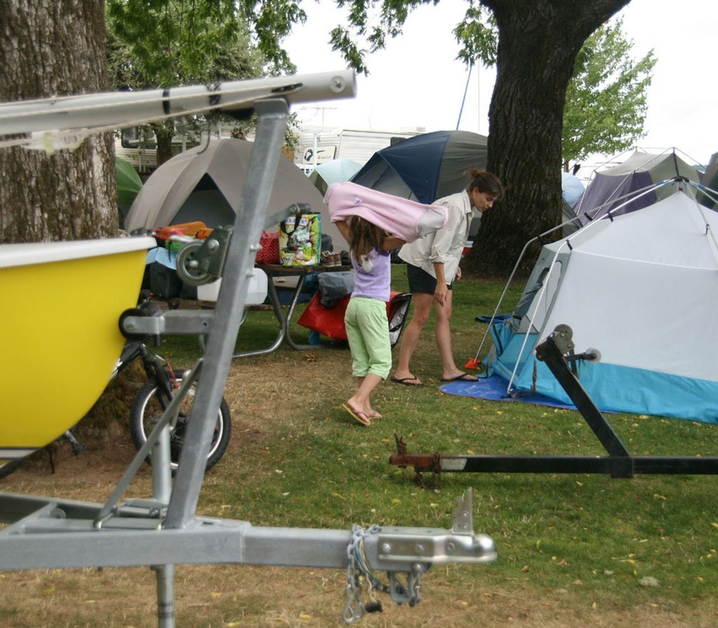 Camping out for the Lido 14 Championship at Fern Ridge Lake Lido 14 Championship 2008 © Rich Roberts http://www.UnderTheSunPhotos.com