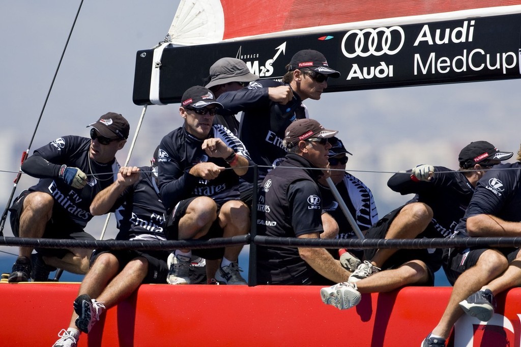 Day 4 Race 5 TP52, Emirates Team New Zealand. Photo: Nico Martinez © Audi MedCup Circuit http://www.2008.medcup.org