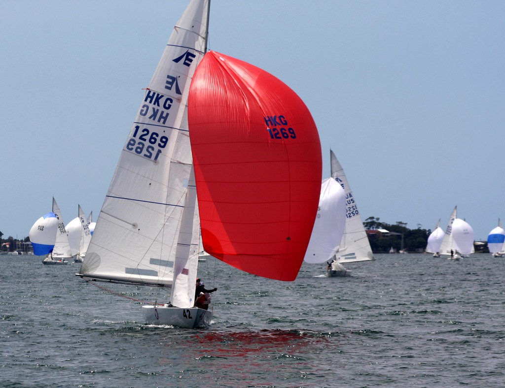 Mark Thornburrow, Greg Farrell, Andy Service, Martin Mok from Hong Kong - Dream On (Racer x) - Murphy & Nye 2010 Etchells Australian Championship  
 photo copyright Sail-World.com /AUS http://www.sail-world.com taken at  and featuring the  class