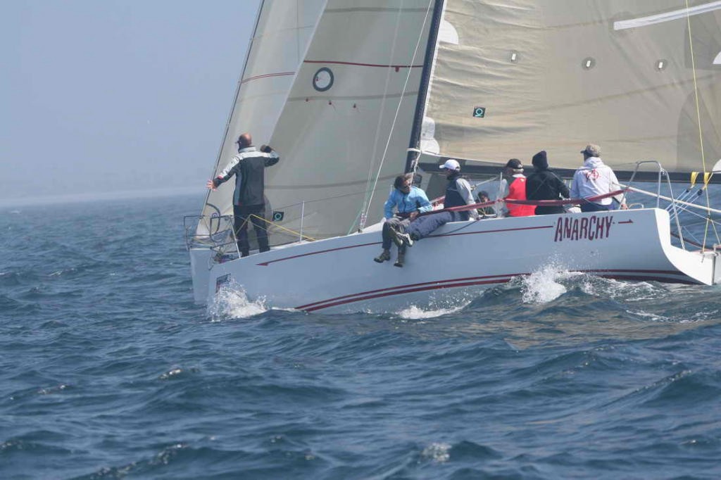 Anarchy, has a close encounter in the Flying Tiger 10 class, on the final day of the 2007 San Diego YC NOOD photo copyright Dennis St.Onge www.da-woody.com taken at  and featuring the  class