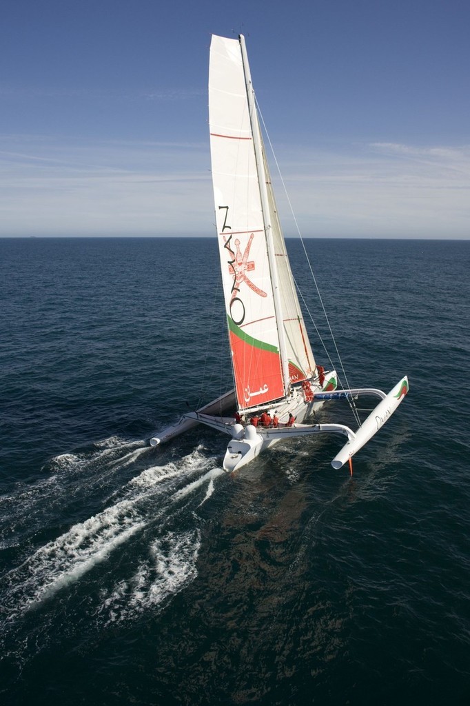 The Oman Sail Team latest addition the  trimaran Musandam formally B&Q/Castroma © OmanSail 
