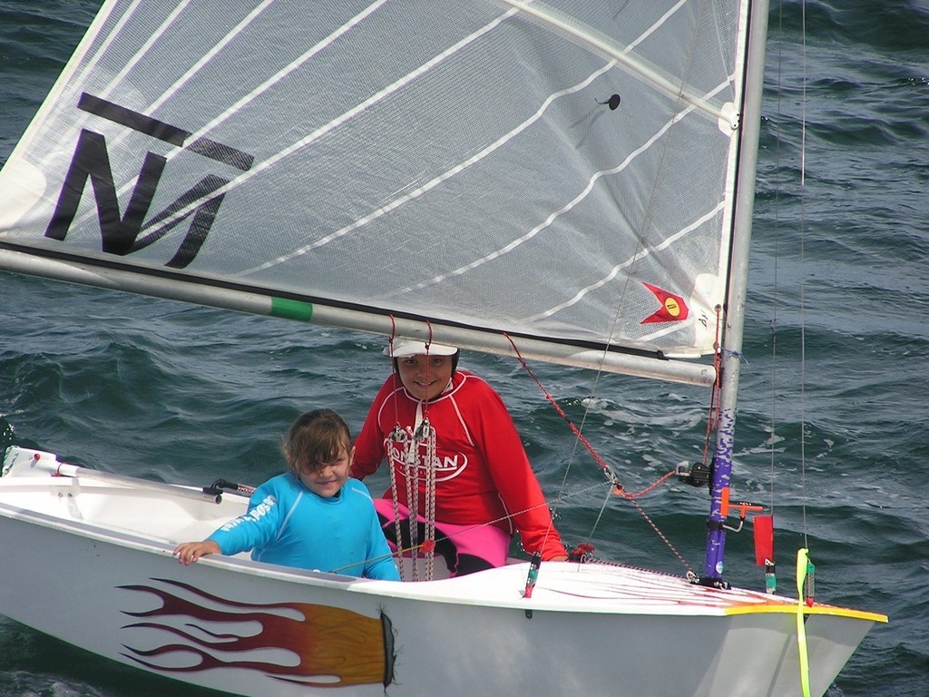 Sophie McIntosh and Danielle Hughes finished 5th overall in Predator - 44th Australian Sabot Championship photo copyright John Payne http://www.johnpaynephoto.com taken at  and featuring the  class