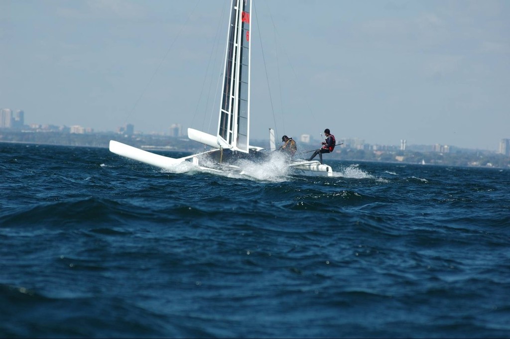 Cogito (USA) C-Class catamaran -  in 18-23kts of wind and a reasonable sea running Toronto ICCCC - 2007 © SW