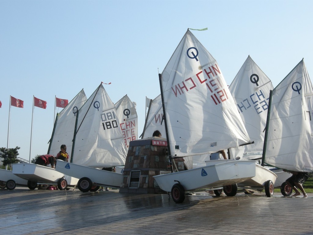 Launching at Rizhaou photo copyright Lynn Fitzpatrick taken at  and featuring the  class