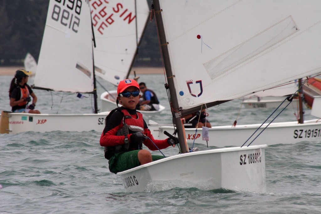 Up and coming Optimist star, National Youth Champion, Ryan Lo from Tao Nan School © SingaporeSailing