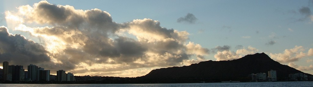 Sunrise over Diamond Head. - Transpac 2007 © Rich Roberts http://www.UnderTheSunPhotos.com