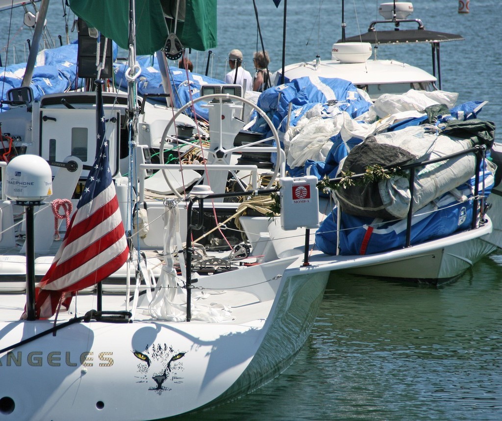 Stacking sails for ballast is what Pyewacket’s wings are all about - Transpac 2007 © Rich Roberts http://www.UnderTheSunPhotos.com