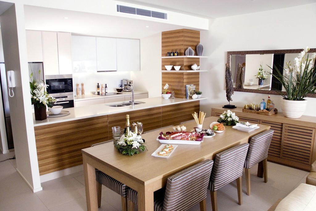 The contemporary custom-designed interiors, by Coco Republic, are available for purchase. © MIAA