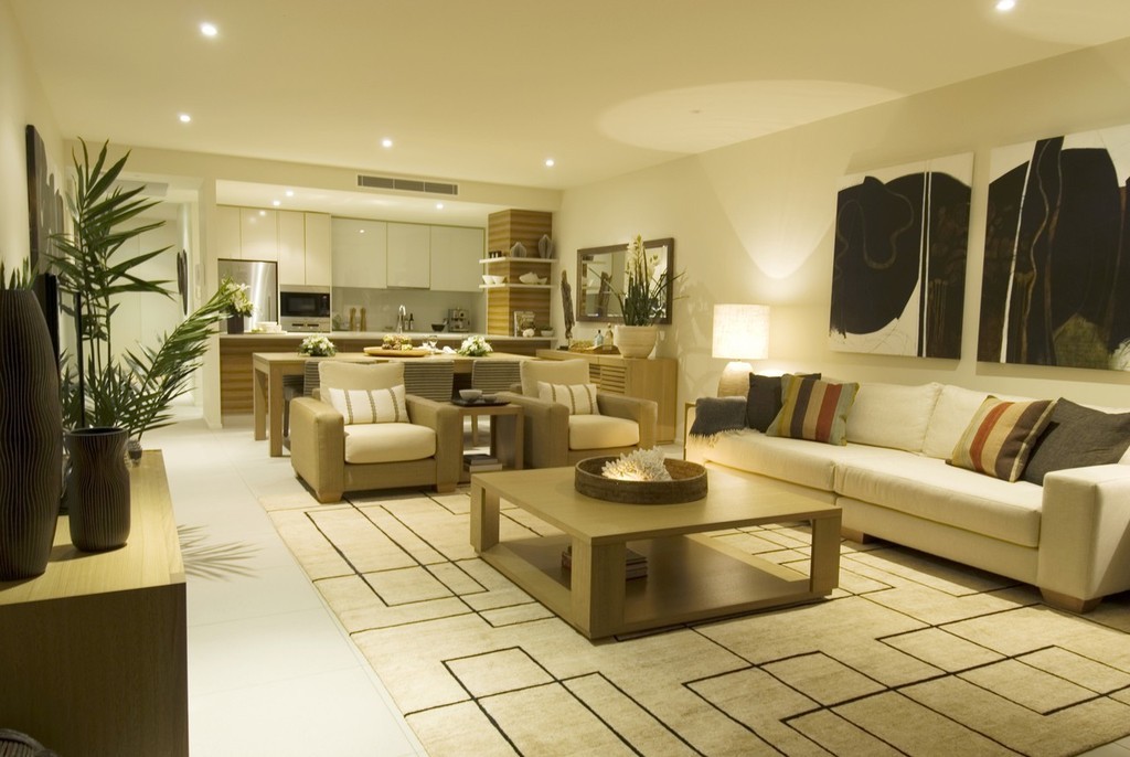 Interiors reflect the tropical, laid back, yet 6-star design of Whisper Bay. © MIAA