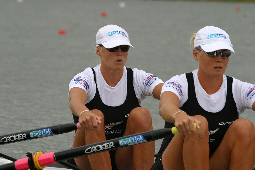 Caroline and Georgina Evers-Swindell (NZL), Women’s Double Scull. Georgina (now Earl) is a member of the NZ Sports Disputes Tribunal. © Rob Bristow www.rowinginfo.info