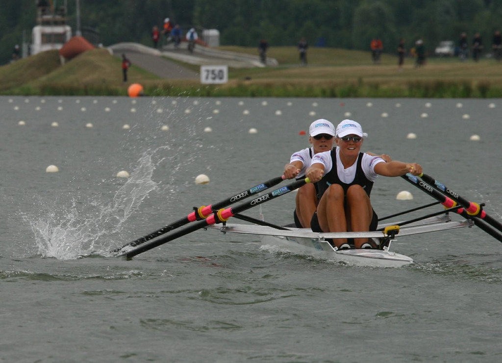 Caroline and Georgina Evers-Swindell (NZL), Women’s Double Scull were unchallenged in the double scull © Rob Bristow www.rowinginfo.info