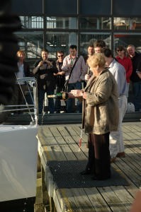 Mrs Mulcare performs the launch honours photo copyright www.sailingblind.org.nz taken at  and featuring the  class
