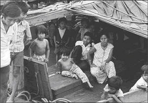 Lu family on the Tu Do Darwin November 1977 photo copyright SW taken at  and featuring the  class