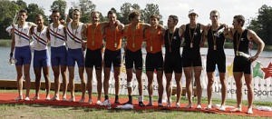 the Lightweight Four too the Bronze medal photo copyright Event Media taken at  and featuring the  class