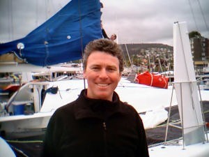 Martyn Riley with Raw Nerve in background