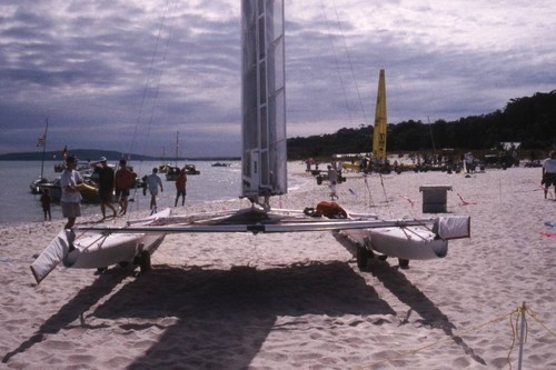 The C-class catamarans have been using wingsails for over 40 years in the Little America’s Cup © Richard Gladwell www.photosport.co.nz