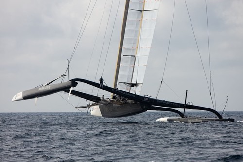 Coutts says that provided design setting are used, BMW Oracle got have 90-95% of the performance out of the wingsail © BMW Oracle Racing Photo Gilles Martin-Raget http://www.bmworacleracing.com