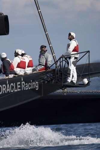 First sail of BMW Oracle Racing’s 90fter - Anacortes, USA © BMW Oracle Racing Photo Gilles Martin-Raget http://www.bmworacleracing.com