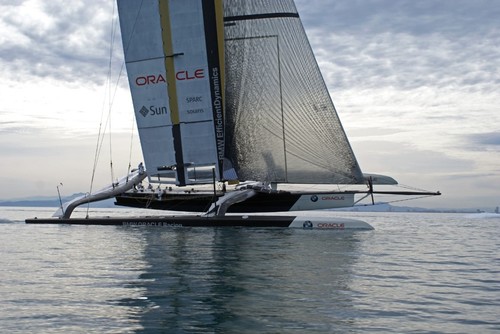 Hitting 22kts - Practice Day, 2010 America’s Cup © Richard Gladwell www.photosport.co.nz