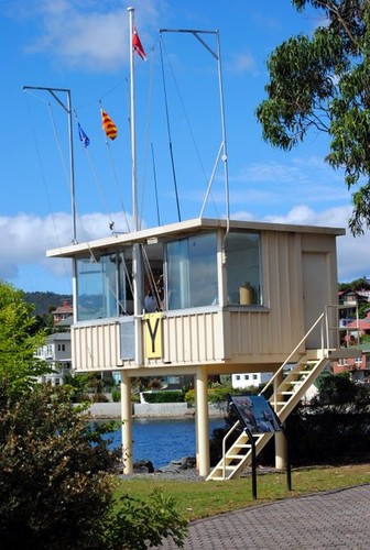 Finish box at Castray Esplanade for the Rolex Sydney Hobart Yacht Race ©  Andrea Francolini Photography http://www.afrancolini.com/