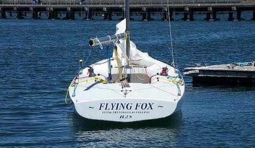 Uffa Fox Flying 25 - Built by Paul Woodman & friends ©  SW