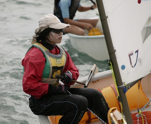 Erica Leung, runner-up Oppie division, HKSF International Open Dinghy Regatta 2007  © Guy Nowell http://www.guynowell.com