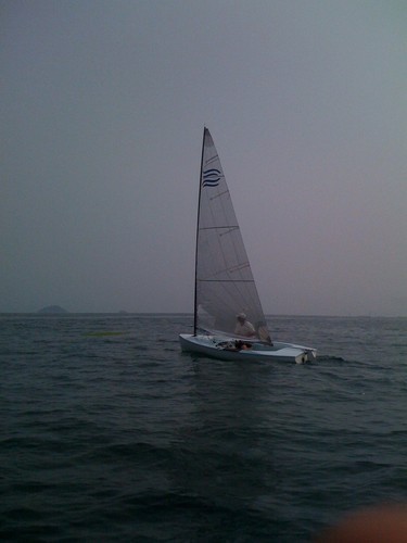 Dan Slater training off Qingdao, July 2008 © Dan Slater