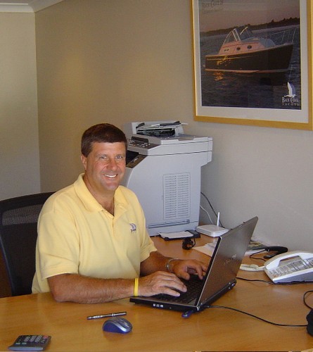 Jed Elderkin is owner and partner with Evie Elderkin in Emarine. © Jeni Bone