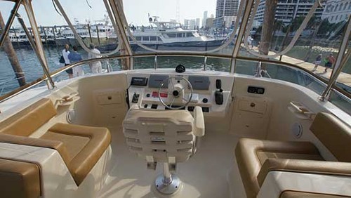 Flybridge Helm - Mainship Expedition 40 Trawler © Mainship http://www.mainship.com.au