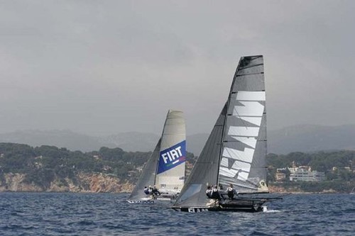 SLAM winner of 18ft Skiff 2008 European Championships © Christophe Favreau http://christophefavreau.photoshelter.com/