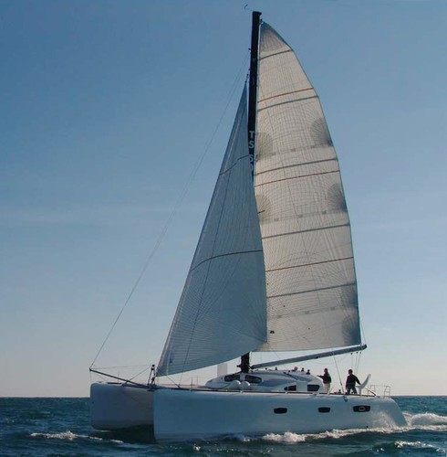 TS50-catamaran. Taffeta adds life to the sails for long range cruising  © SW