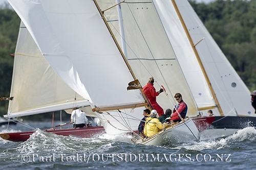 The 6 Metre worlds 2009 in Newport Rhode Island. Thursday 3rd day of racing.<br />
Strong breeze and current met the 6mR World Cup fleet again today, which kept the racing inside Narragansett Bay just north of Gould Island. For the second and third races of the day the course was shortened to 1.2 nm leg. Three races were completed in the Modern Division while the Classics completed two. &copy; Paul Todd/Outside Images http://www.outsideimages.com