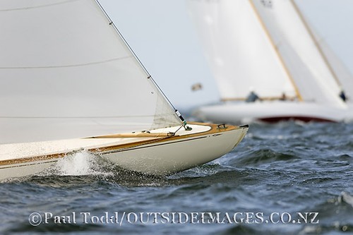 The 6 Metre worlds 2009 in Newport Rhode Island. Thursday 3rd day of racing.<br />
Strong breeze and current met the 6mR World Cup fleet again today, which kept the racing inside Narragansett Bay just north of Gould Island. For the second and third races of the day the course was shortened to 1.2 nm leg. Three races were completed in the Modern Division while the Classics completed two. &copy; Paul Todd/Outside Images http://www.outsideimages.com