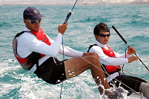 Udi Gal (left) and Gideon Kliger (ISR) Mens 470 ©  SW
