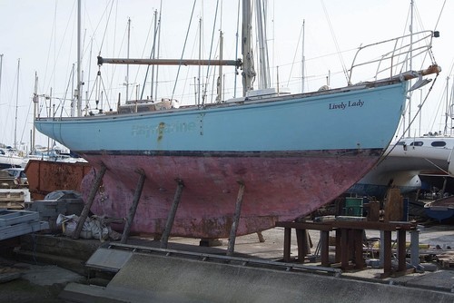 Lively Lady, which now needs much work before setting sail around the world again © Barry Pickthall/PPL http://www.pplmedia.com