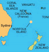 Norfolk Island position ©  SW