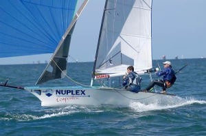 Nuplex Maersk crew Chris Reid & Alex Vallings - - 2007 Sail Melbourne photo copyright Teri Dodds http://www.teridodds.com taken at  and featuring the  class