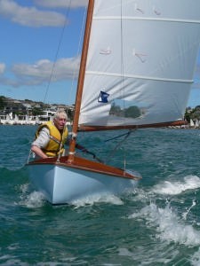 Des Townson sailing in the Sail-Past photo copyright Zephyr Owners Association taken at  and featuring the  class