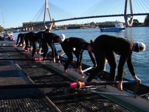 Push off for training photo copyright Sonya Walker taken at  and featuring the  class