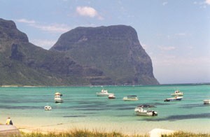 Mt Lidgbird and Mt Gower tower over the Lord Howe Island lagoon © Sail-World.com /AUS http://www.sail-world.com