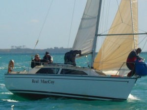 Real MacCoy prepares for a spinnaker hoist in the 2006 Marauder Nationals photo copyright Event Media taken at  and featuring the  class
