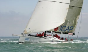 Maximus breaks the record which has stood for five years and is normally contested in the annual Round the Island Race photo copyright onEdition http://www.onEdition.com taken at  and featuring the  class