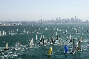 SAILING - Skandia Geelong Race Week 2006 - 26/01/06 - 
START LINE
photo: Andrea Francolini.
 - 2006 Skandia Geelong Week - The Passage Race photo copyright  Andrea Francolini Photography http://www.afrancolini.com/ taken at  and featuring the  class